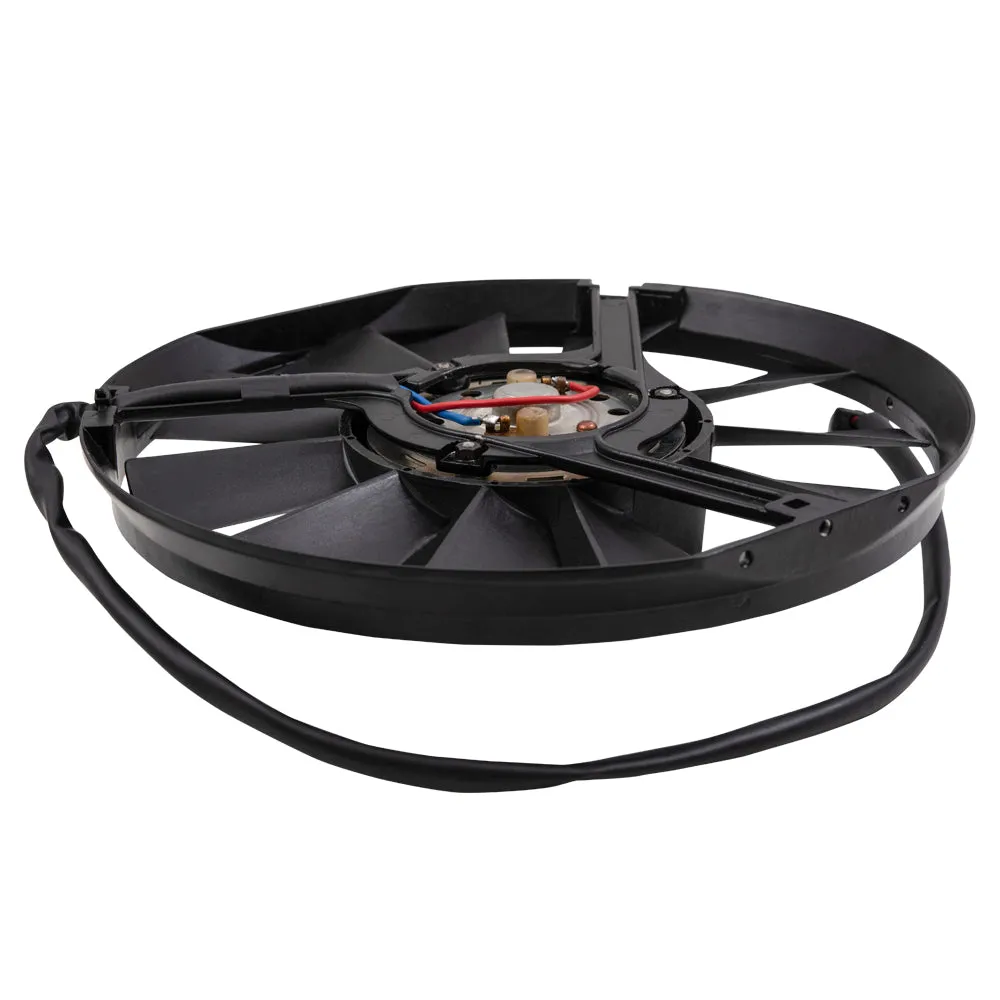 Brock Aftermarket Replacement Auxiliary Radiator Fan Assembly Compatible With 1987-1993 Mercedes-Benz 190E W201 2.6L