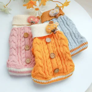 Classic Buttons Knitted Sweater