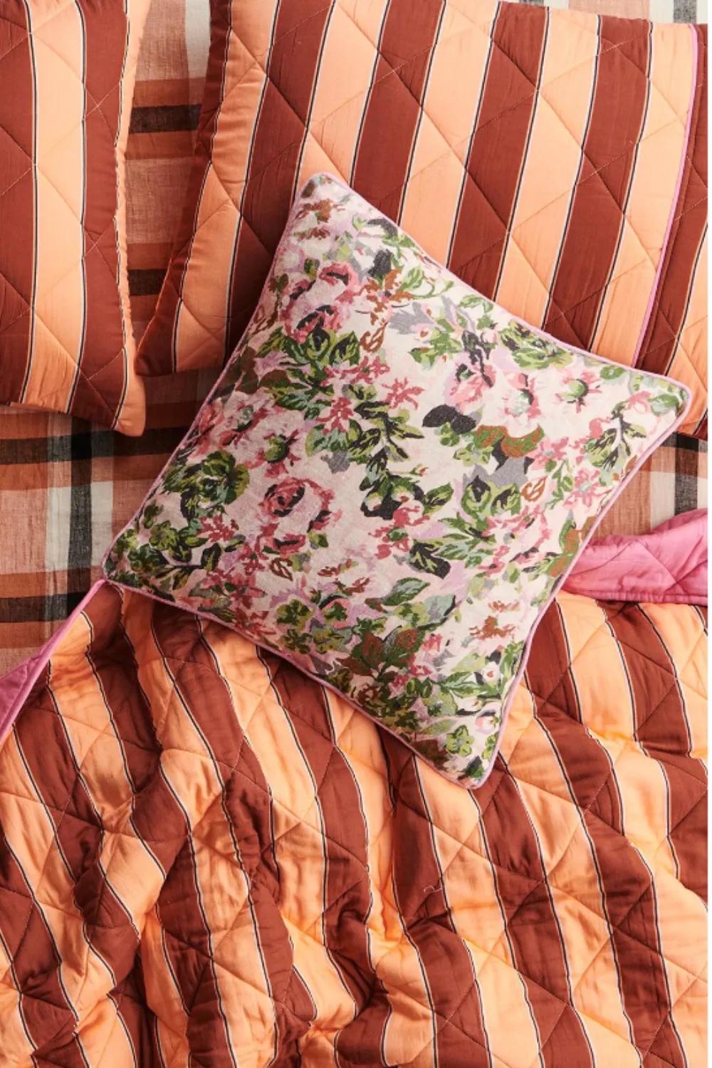 Garden Path Floral Upholstery Cushion One Size