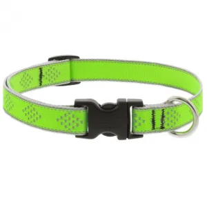 Lupine Adjustable Dog Collar 3/4" Wide X 15"-25" Neck Size High Lights Green Diamond