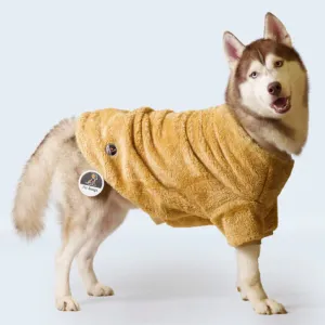 Petsnugs Camel Furry Sweater for Dogs and Cats (Camel)