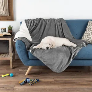 Waterproof Pet Blanket Soft Plush Fur-Machine Washable
